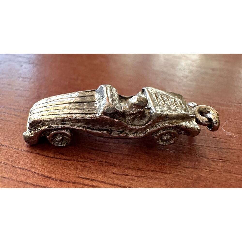Vintage convertible car charm Sterling Silver